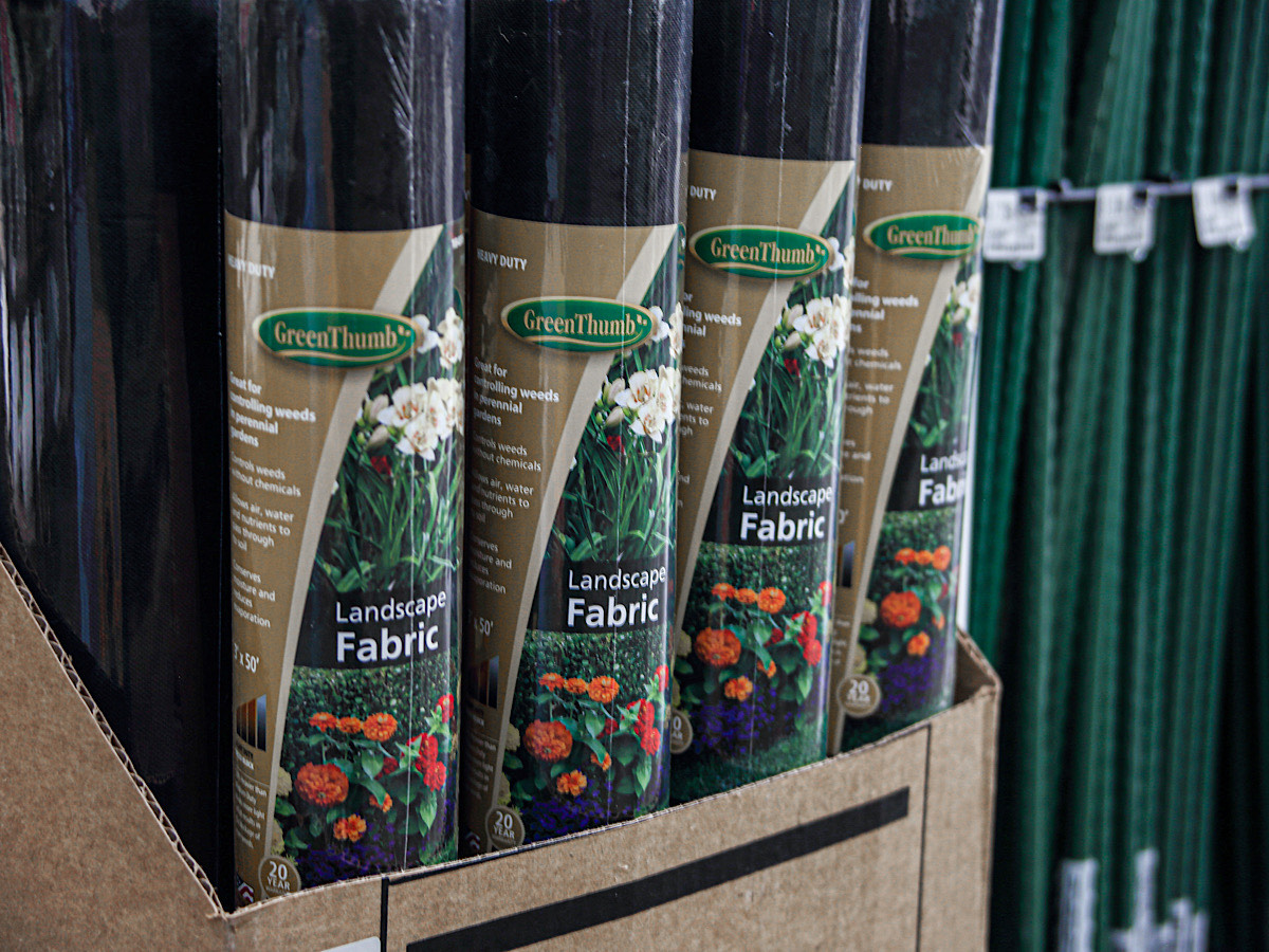 Weed barrier landscape fabric