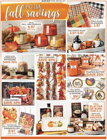 PG 9/21- 10/4 SAVINGS