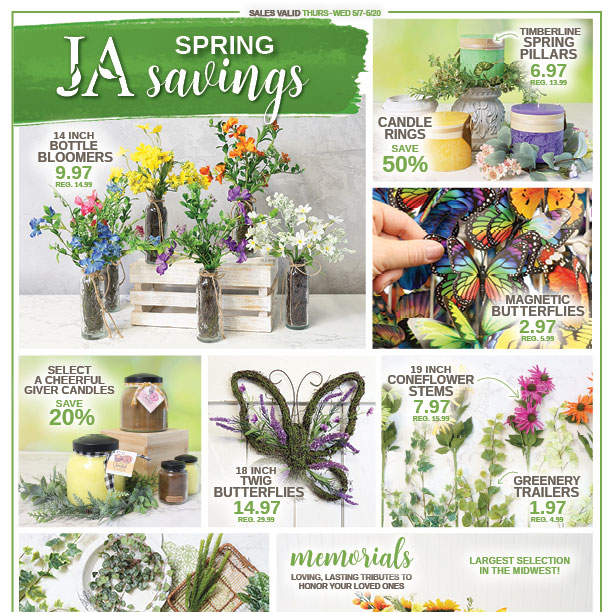 JA May 7 – May 20 Specials