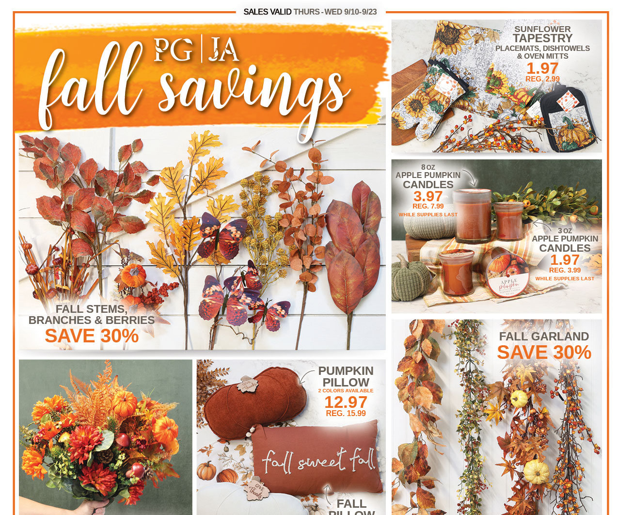PG 9/10 Fall Savings