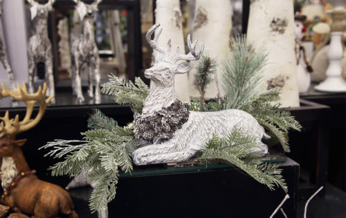 Christmas Floral Arrangement Deer